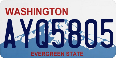 WA license plate AYQ5805