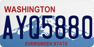 WA license plate AYQ5880