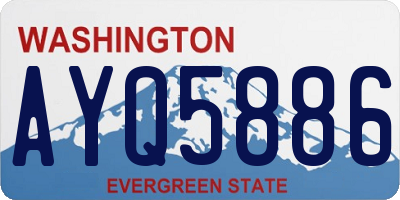 WA license plate AYQ5886