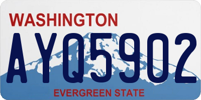 WA license plate AYQ5902