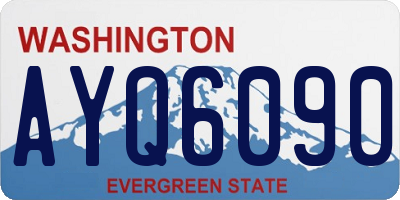 WA license plate AYQ6090