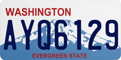 WA license plate AYQ6129