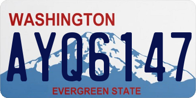 WA license plate AYQ6147