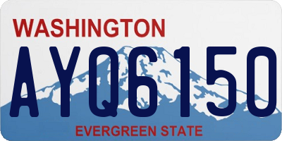 WA license plate AYQ6150