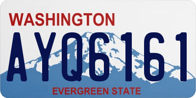 WA license plate AYQ6161