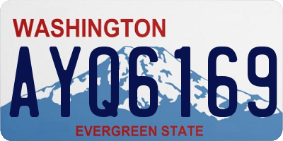 WA license plate AYQ6169