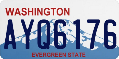 WA license plate AYQ6176