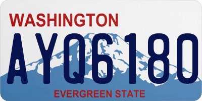 WA license plate AYQ6180
