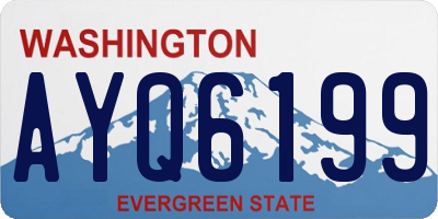 WA license plate AYQ6199