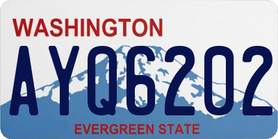 WA license plate AYQ6202