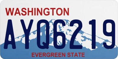 WA license plate AYQ6219