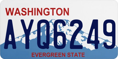 WA license plate AYQ6249