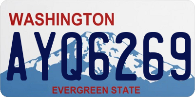 WA license plate AYQ6269