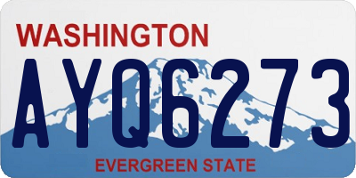 WA license plate AYQ6273
