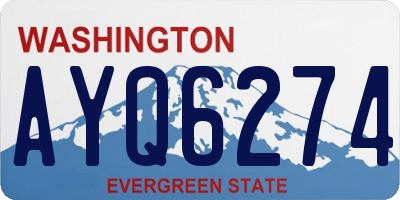 WA license plate AYQ6274
