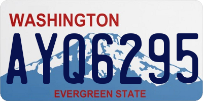WA license plate AYQ6295