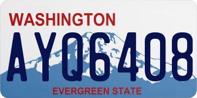 WA license plate AYQ6408