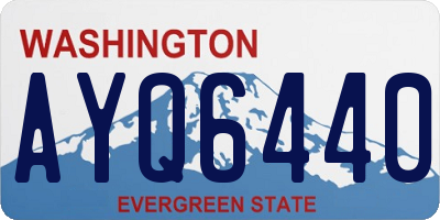WA license plate AYQ6440