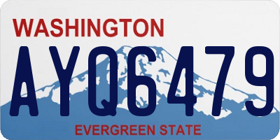 WA license plate AYQ6479
