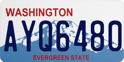 WA license plate AYQ6480