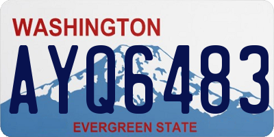 WA license plate AYQ6483