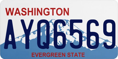 WA license plate AYQ6569