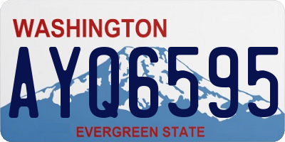 WA license plate AYQ6595