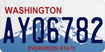WA license plate AYQ6782