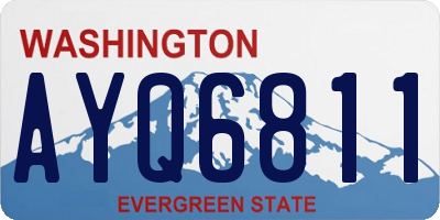 WA license plate AYQ6811
