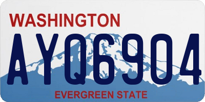 WA license plate AYQ6904