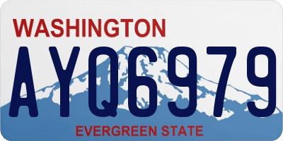 WA license plate AYQ6979