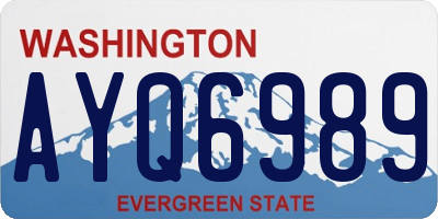 WA license plate AYQ6989