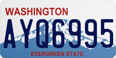 WA license plate AYQ6995