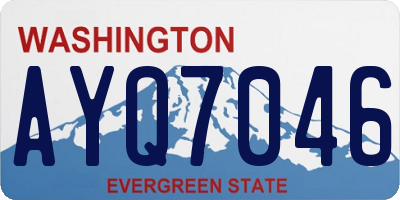 WA license plate AYQ7046