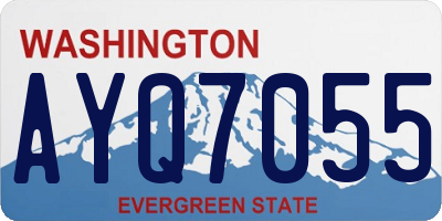 WA license plate AYQ7055