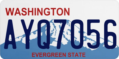 WA license plate AYQ7056