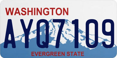 WA license plate AYQ7109