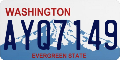 WA license plate AYQ7149
