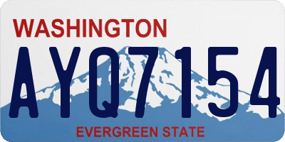 WA license plate AYQ7154