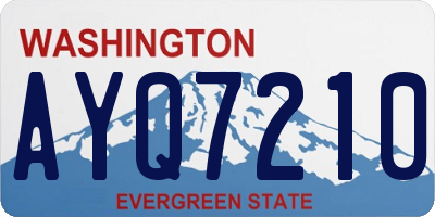 WA license plate AYQ7210
