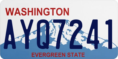 WA license plate AYQ7241