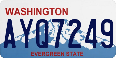 WA license plate AYQ7249