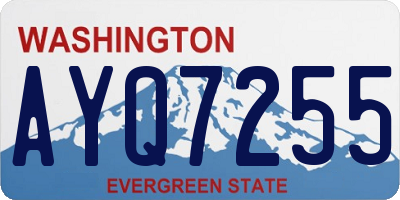 WA license plate AYQ7255