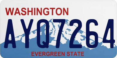 WA license plate AYQ7264