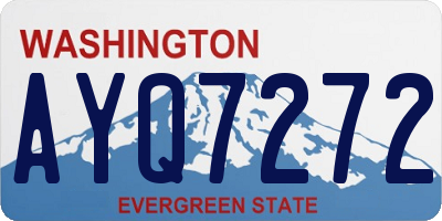 WA license plate AYQ7272