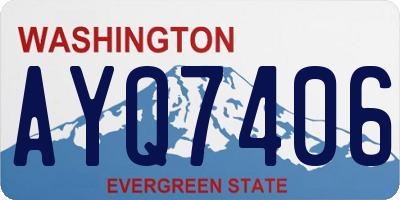 WA license plate AYQ7406
