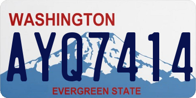 WA license plate AYQ7414