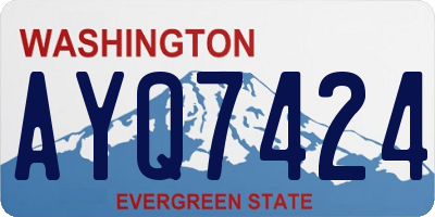WA license plate AYQ7424