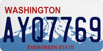 WA license plate AYQ7769