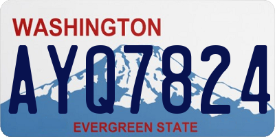 WA license plate AYQ7824